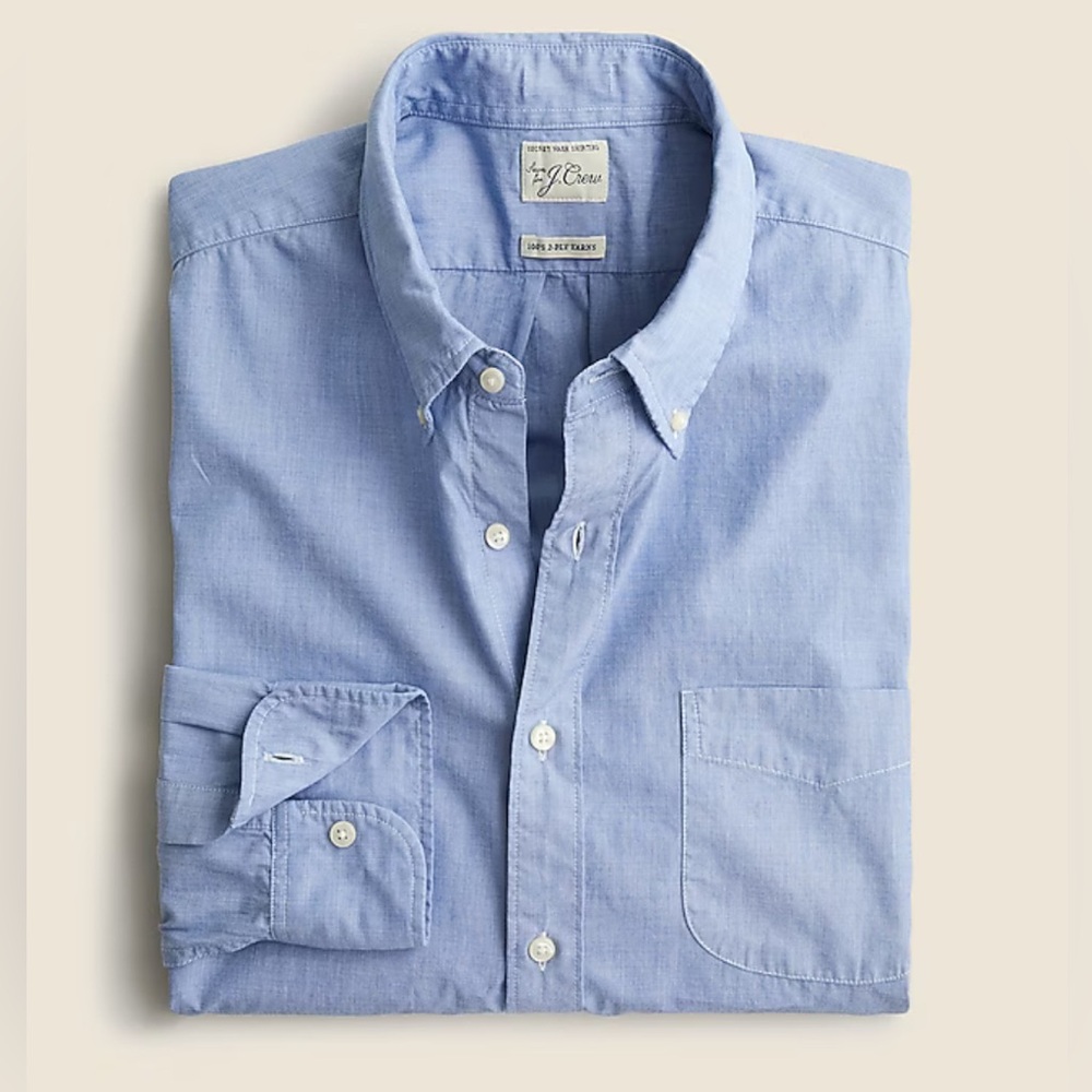 J. Crew Men's Secret Wash Slim Button-Down Shirt